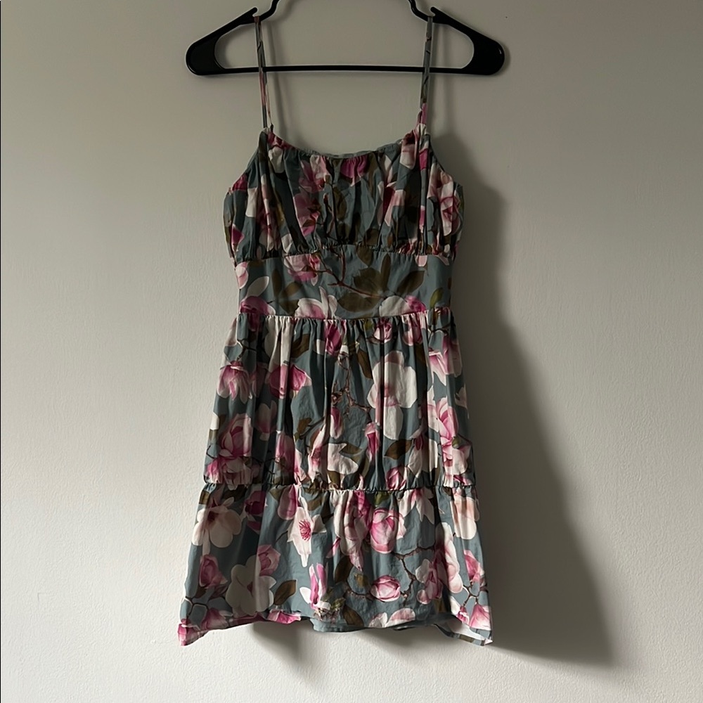 Express Floral Spaghetti Strap Dress